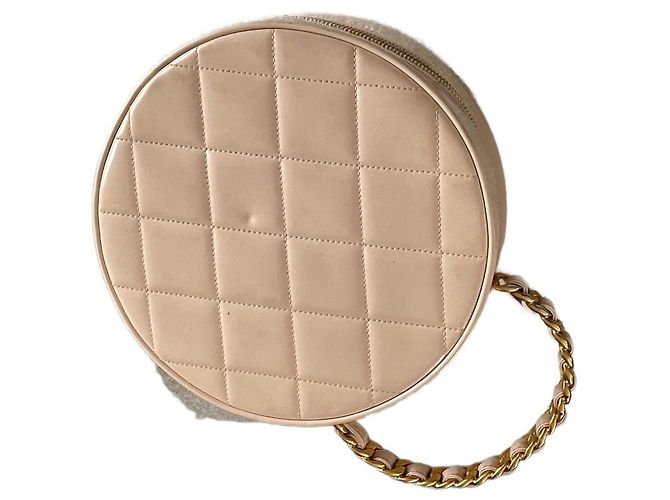 Borsa a mano Chanel Collector 1995 in vernice beige - vista 2