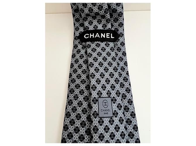 Chanel Cravates Gris - vue 3