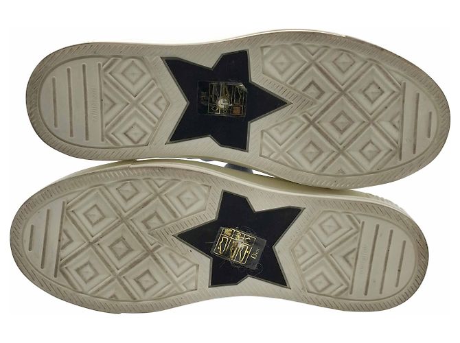 Baskets Dior J'adior Cannage en denim bleu matelassé & cuir blanc - vue 5