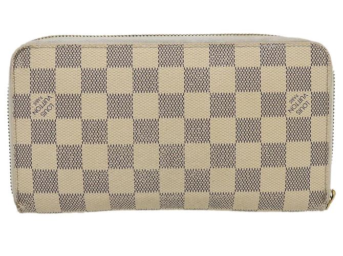 LOUIS VUITTON Damier Azur Zippy Organizer Portafoglio lungo N60012 LV Auth ai662 - vista 2