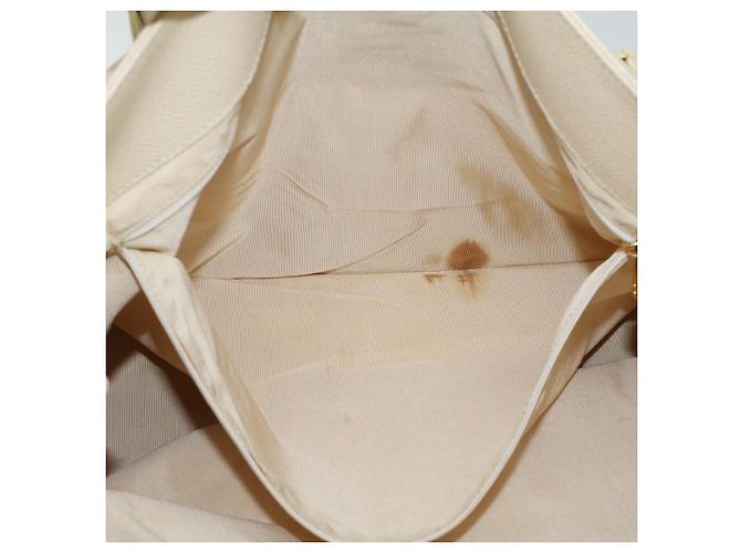 CHANEL Executive-Einkaufstasche mit Drehverschluss und Klappe, Kaviarhaut, Beige, CC Auth 43325 - Ansicht 10
