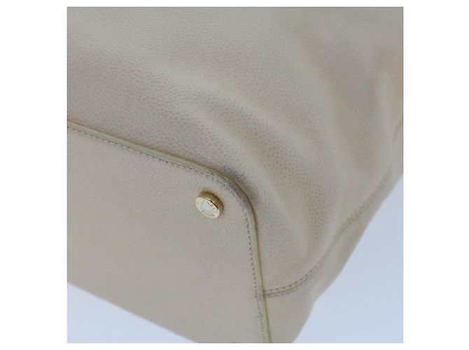 CHANEL Executive-Einkaufstasche mit Drehverschluss und Klappe, Kaviarhaut, Beige, CC Auth 43325 - Ansicht 15