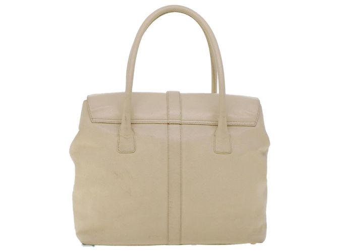 CHANEL Executive-Einkaufstasche mit Drehverschluss und Klappe, Kaviarhaut, Beige, CC Auth 43325 - Ansicht 2