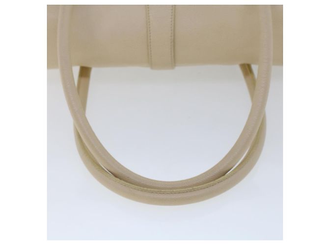 CHANEL Executive-Einkaufstasche mit Drehverschluss und Klappe, Kaviarhaut, Beige, CC Auth 43325 - Ansicht 8