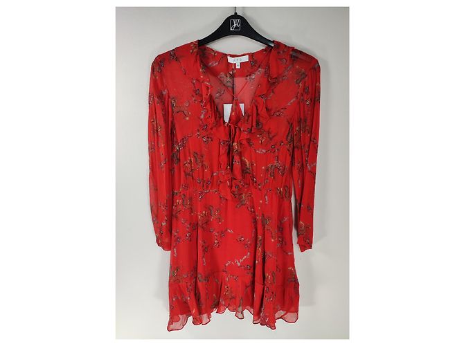 Iro Lucine Kleid Rot Viskose - Ansicht 2