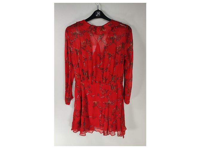 Iro Lucine Kleid Rot Viskose - Ansicht 3