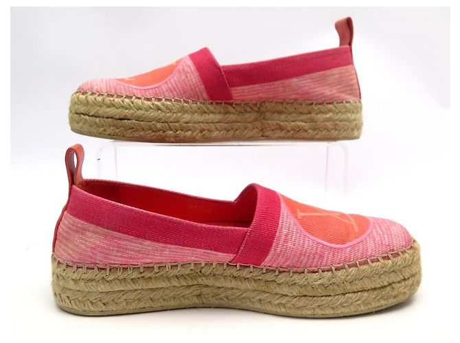 LOUIS VUITTON BLAUE SHORE-SCHUHE 38 CANVAS-SCHUHE ROSA CANVAS-ESPADRILLES Pink - Ansicht 2