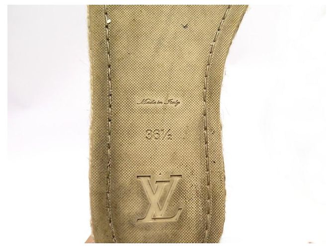 LOUIS VUITTON BLAUE SHORE-SCHUHE 38 CANVAS-SCHUHE ROSA CANVAS-ESPADRILLES Pink - Ansicht 4
