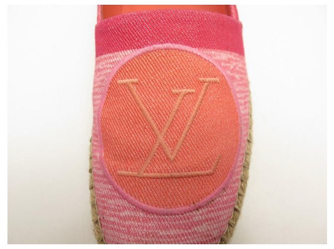 LOUIS VUITTON BLAUE SHORE-SCHUHE 38 CANVAS-SCHUHE ROSA CANVAS-ESPADRILLES Pink - Ansicht 7