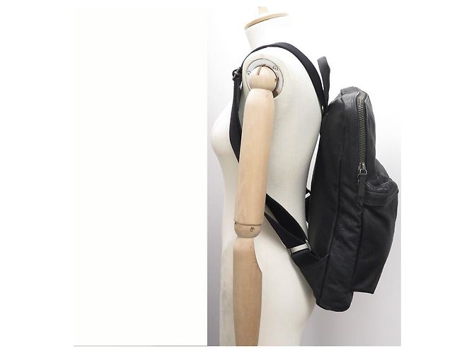 JEROME DREYFUSS ARTHUR BLACK LEATHER BACKPACK BAG JEROME DREYFUSS ARTHUR BACKPACK BAG - view 5