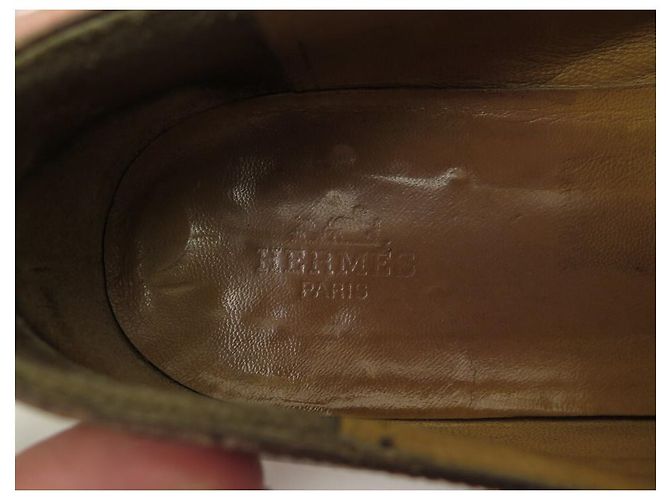 Mocassini Hermès 40 SCARPE MOCASSINI IN PELLE MARRONE - vista 7