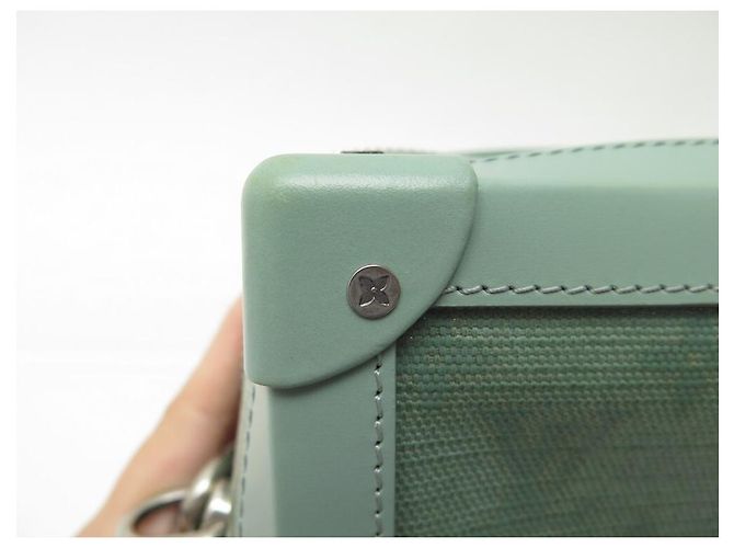 NUOVA LOUIS VUITTON SOFT TRUNK BORSA A SPALLA IN TELA E PELLE CON MONOGRAMMA Blu - vista 4