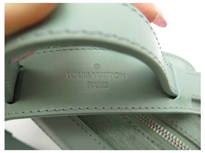 NUOVA LOUIS VUITTON SOFT TRUNK BORSA A SPALLA IN TELA E PELLE CON MONOGRAMMA Blu - vista 7