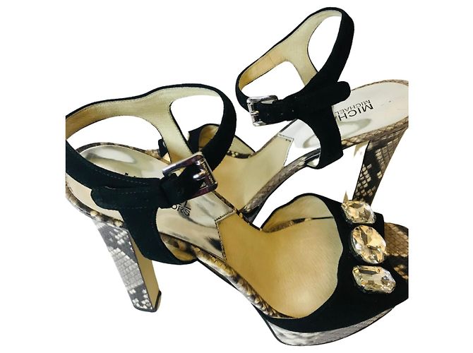 Sandali Michael Kors con strass Nero Grigio - vista 5