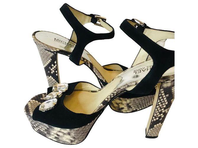 Sandali Michael Kors con strass Nero Grigio - vista 6