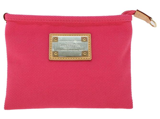 LOUIS VUITTON Antigua Pochette Plat PM Beutel Rosa Rose M40068 LV Auth 42984 - Ansicht 13