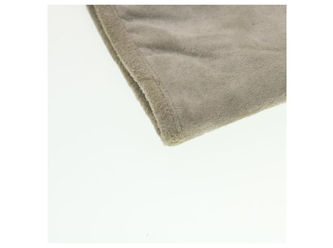 CHANEL Pochette da parete Suede Grey CC Auth bs5681 Marrone - vista 15