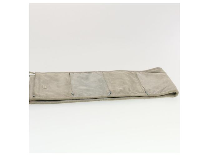 CHANEL Pochette da parete Suede Grey CC Auth bs5681 Marrone - vista 3