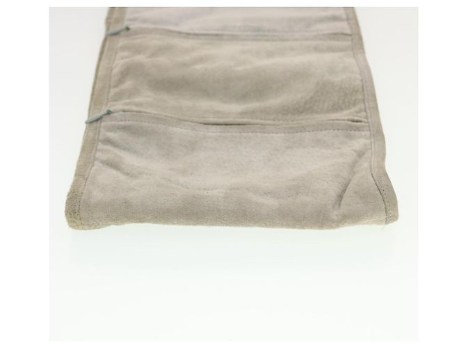 CHANEL Pochette da parete Suede Grey CC Auth bs5681 Marrone - vista 5