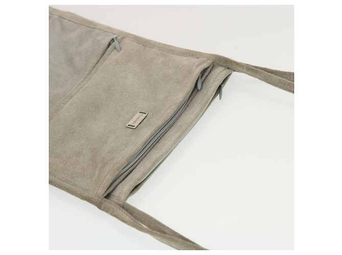CHANEL Pochette da parete Suede Grey CC Auth bs5681 Marrone - vista 6