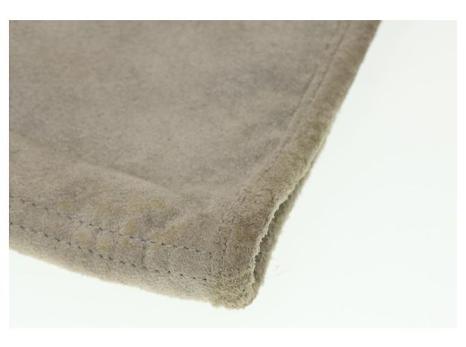 CHANEL Pochette da parete Suede Grey CC Auth bs5681 Marrone - vista 9