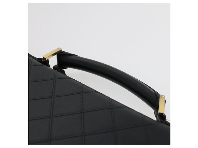 Borsa da lavoro CHANEL in pelle nera CC Auth bs5723 Nero - vista 14