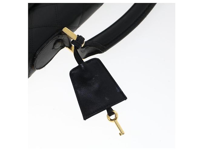 Borsa da lavoro CHANEL in pelle nera CC Auth bs5723 Nero - vista 19
