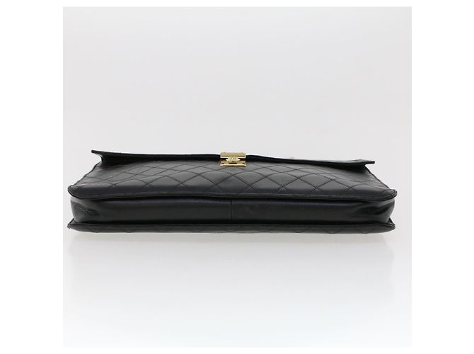 Borsa da lavoro CHANEL in pelle nera CC Auth bs5723 Nero - vista 5