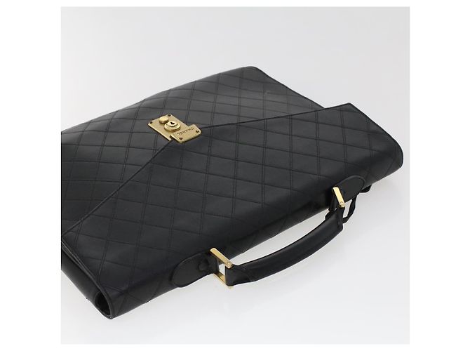 Borsa da lavoro CHANEL in pelle nera CC Auth bs5723 Nero - vista 6