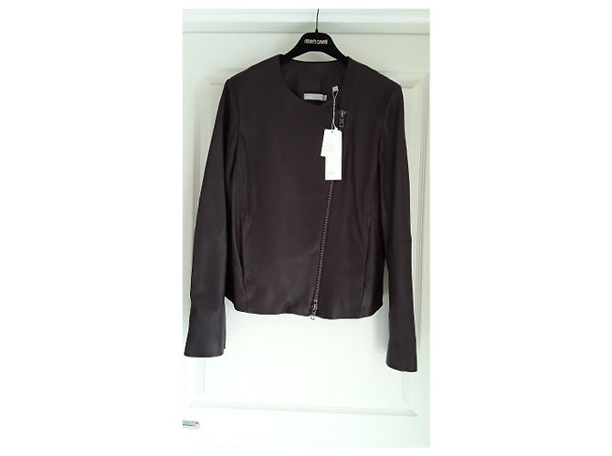Vince Elegante giacca con zip Marrone scuro - vista 4