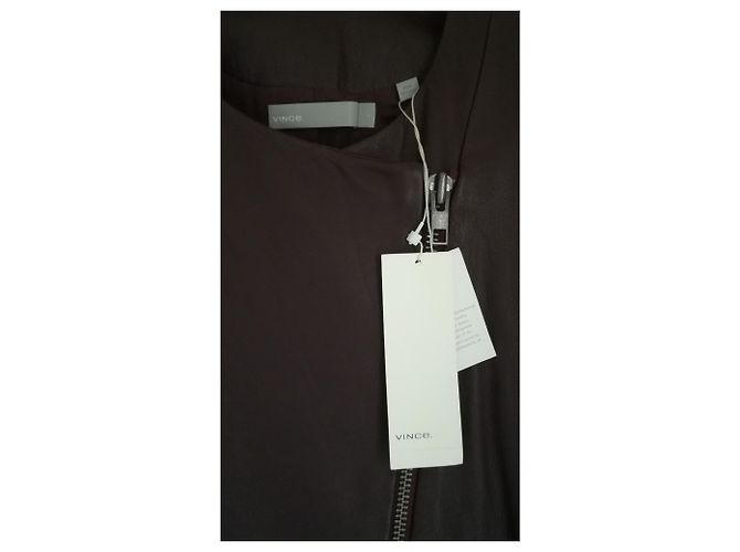 Vince Elegante giacca con zip Marrone scuro - vista 7