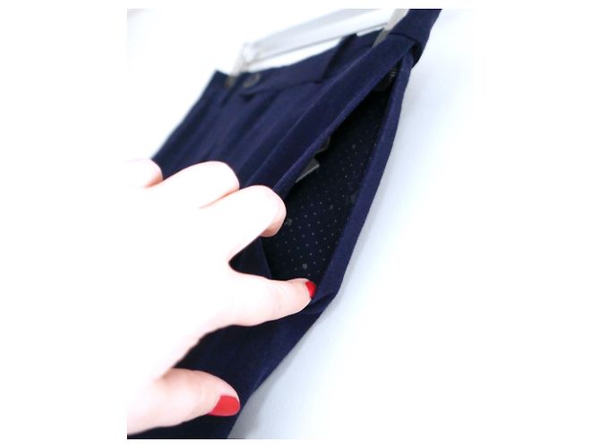 Autre Marque Bettter x Rika Studio Navy Leinenhose Marineblau - Ansicht 5