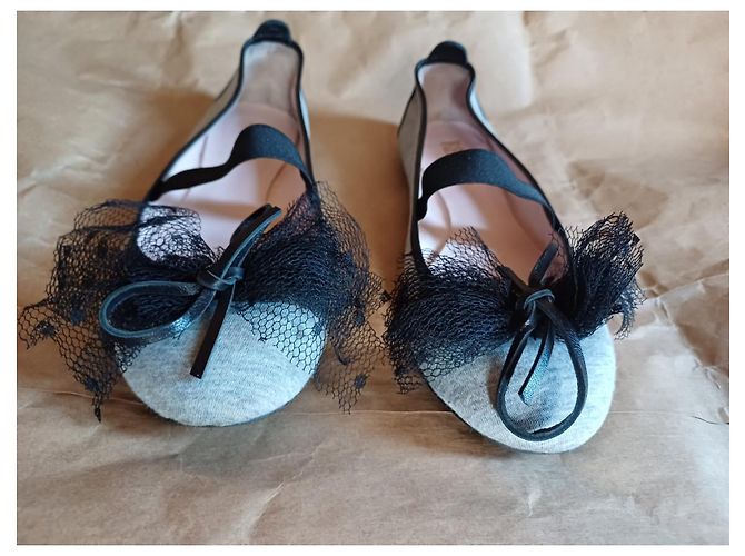 Bailarinas Red Valentino Gris - vista 6
