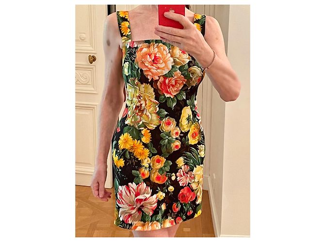Dolce & Gabbana Dolci Cabana Classic Kleid Viskose Mehrfarbig Mehrfarben - Ansicht 3