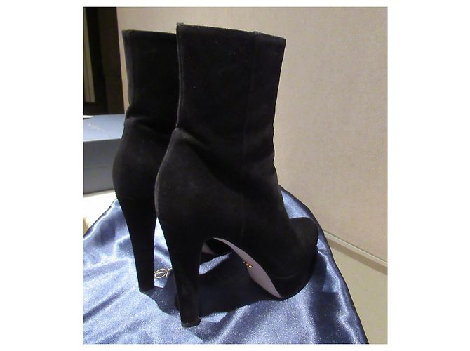 Botas plataforma sergio rossi ante negro - vista 6