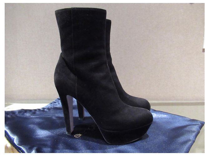 Botas plataforma sergio rossi ante negro - vista 7