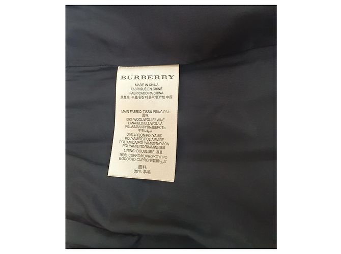Falda de lana plisada negra Burberry Negro - vista 6