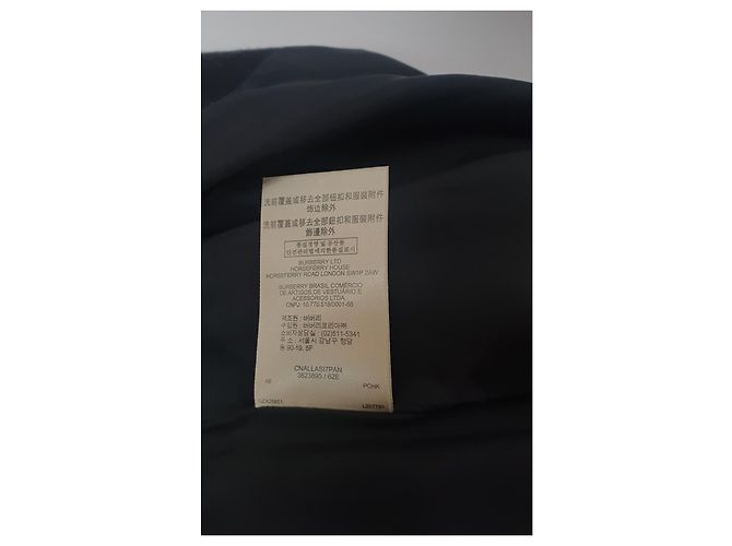 Falda de lana plisada negra Burberry Negro - vista 7