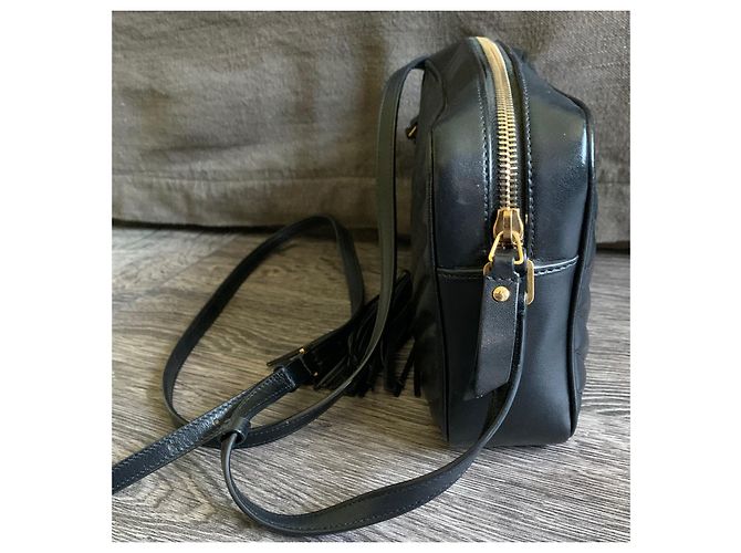 Borsa Lou Camera Saint Laurent in pelle trapuntata nera Nero - vista 10