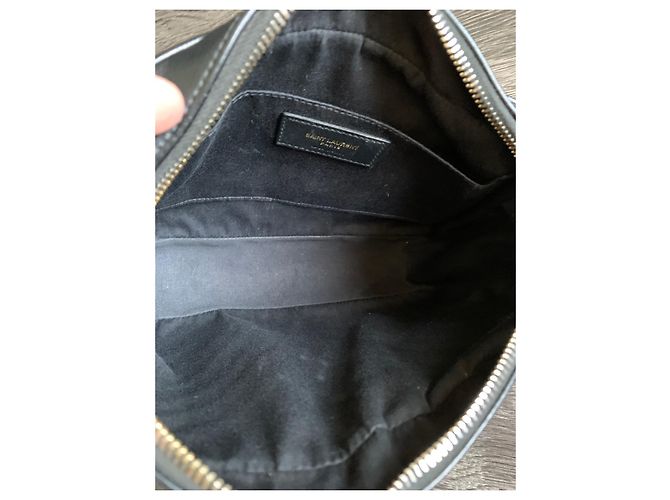 Borsa Lou Camera Saint Laurent in pelle trapuntata nera Nero - vista 4