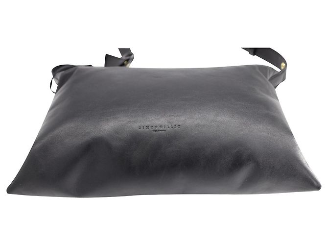 Borsa Puffin Simon Miller in pelle nera Nero - vista 4