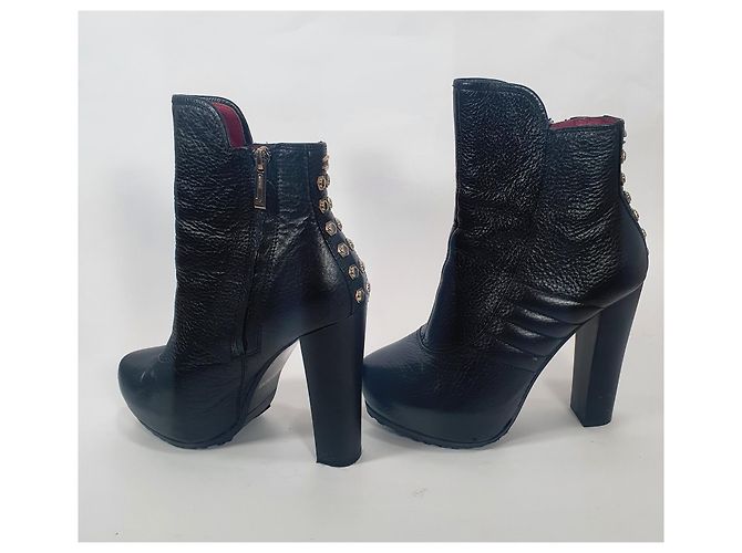 Stivaletti Just Cavalli in pelle nera Nero - vista 2