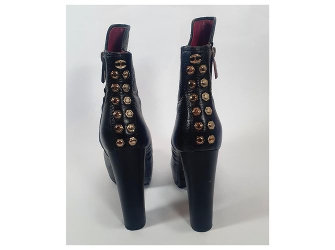 Stivaletti Just Cavalli in pelle nera Nero - vista 4