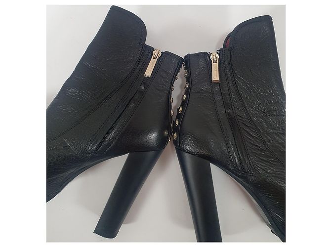 Stivaletti Just Cavalli in pelle nera Nero - vista 7
