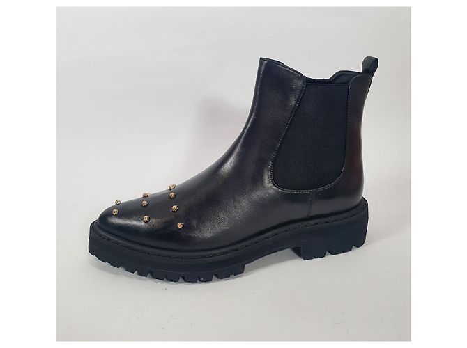 Botines Aigner Amanda de cuero negro - vista 3