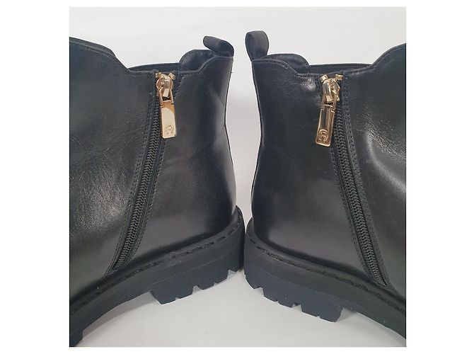 Botines Aigner Amanda de cuero negro - vista 4