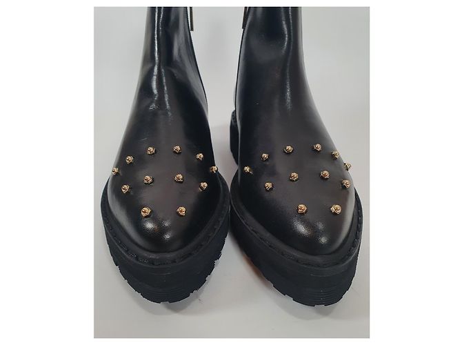 Botines Aigner Amanda de cuero negro - vista 5