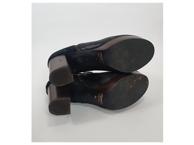 Stivaletti Filippa K in pelle e scamosciato nero - vista 6
