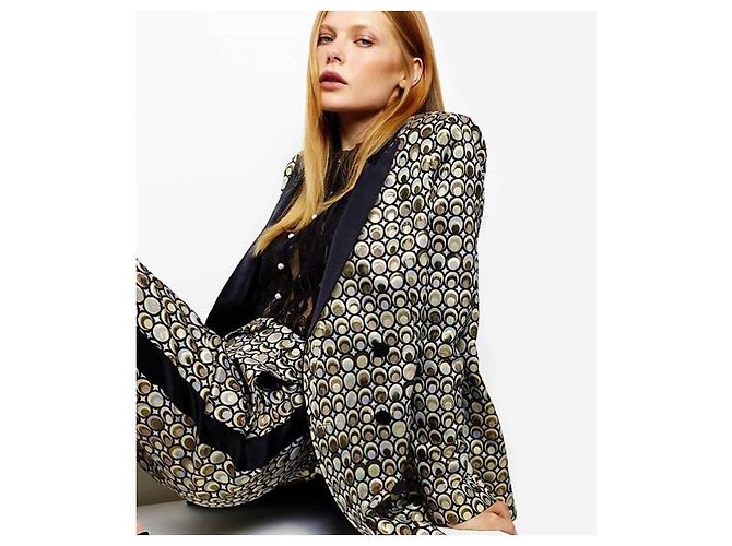 Autre Marque Blazer jacquard dorado Racil - vista 2