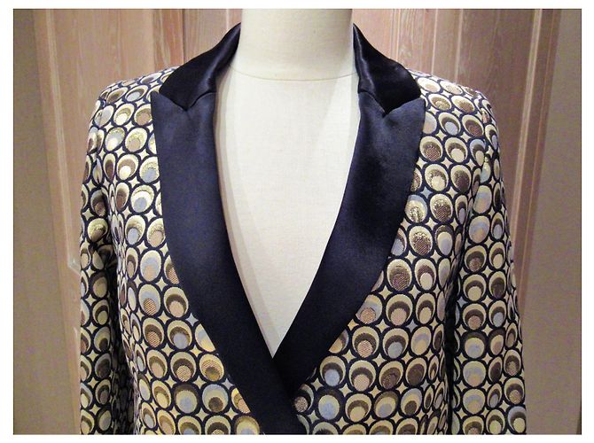 Autre Marque Blazer jacquard dorado Racil - vista 3